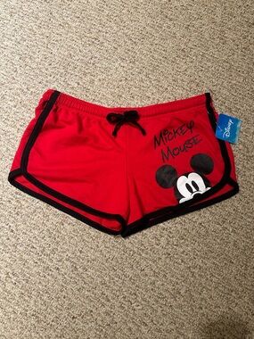 Disney Mickey Mouse Red Lounge Shorts
